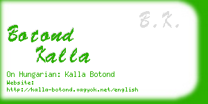 botond kalla business card
